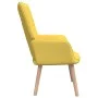 Silla de relajación con reposapiés tela amarillo mostaza de vidaXL, Sillones - Ref: Foro24-327937, Precio: 132,11 €, Descuent...