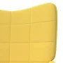 Silla de relajación con reposapiés tela amarillo mostaza de vidaXL, Sillones - Ref: Foro24-327937, Precio: 132,11 €, Descuent...