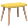 Relaxation chair with footrest mustard yellow fabric by vidaXL, Armchairs - Ref: Foro24-327937, Price: 134,20 €, Discount: %