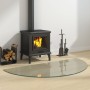 Placa de vidrio para chimenea semicircular 1200x600 mm de vidaXL, Cristal - Ref: Foro24-324114, Precio: 49,05 €, Descuento: %