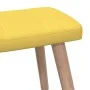 Silla de relajación con reposapiés tela amarillo mostaza de vidaXL, Sillones - Ref: Foro24-327937, Precio: 132,11 €, Descuent...