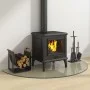 Glass plate for semicircular fireplace 1200x600 mm by vidaXL, Glass - Ref: Foro24-324114, Price: 49,61 €, Discount: %