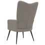 Hellgrauer Samt-Entspannungssessel von vidaXL, Sessel - Ref: Foro24-328073, Preis: 98,43 €, Rabatt: %