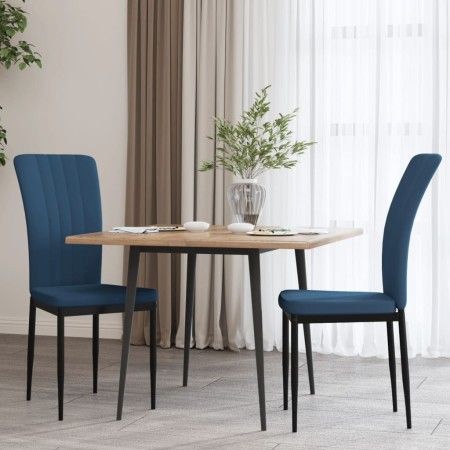 Esszimmerstühle 2 Einheiten aus blauem Samt von vidaXL, Essstühle - Ref: Foro24-326092, Preis: 93,80 €, Rabatt: %