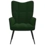 Silla de relajación de terciopelo verde oscuro de vidaXL, Sillones - Ref: Foro24-328075, Precio: 130,44 €, Descuento: %