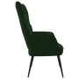 Silla de relajación de terciopelo verde oscuro de vidaXL, Sillones - Ref: Foro24-328075, Precio: 130,44 €, Descuento: %