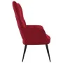 Silla de relajación de terciopelo rojo vino tinto de vidaXL, Sillones - Ref: Foro24-328078, Precio: 112,05 €, Descuento: %