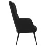 Silla de relajación de terciopelo negro