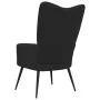 Schwarzer Samt-Entspannungsstuhl von vidaXL, Sessel - Ref: Foro24-328079, Preis: 114,57 €, Rabatt: %