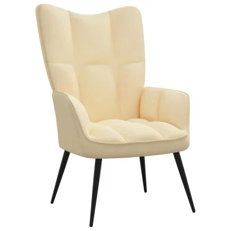 Cremeweißer Samt-Entspannungssessel von vidaXL, Sessel - Ref: Foro24-328082, Preis: 103,16 €, Rabatt: %