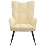 Cremeweißer Samt-Entspannungssessel von vidaXL, Sessel - Ref: Foro24-328082, Preis: 103,16 €, Rabatt: %