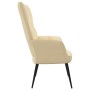 Cremeweißer Samt-Entspannungssessel von vidaXL, Sessel - Ref: Foro24-328082, Preis: 109,38 €, Rabatt: %