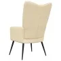 Cremeweißer Samt-Entspannungssessel von vidaXL, Sessel - Ref: Foro24-328082, Preis: 103,16 €, Rabatt: %