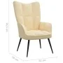 Cremeweißer Samt-Entspannungssessel von vidaXL, Sessel - Ref: Foro24-328082, Preis: 103,16 €, Rabatt: %