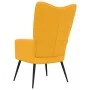 Mustard Yellow Velvet Relaxation Chair by vidaXL, Armchairs - Ref: Foro24-328080, Price: 96,88 €, Discount: %