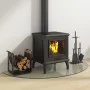 Semicircular glass plate for fireplace 1200x500 mm by vidaXL, Glass - Ref: Foro24-324119, Price: 28,71 €, Discount: %