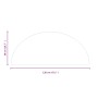 Glasplatte für halbrunden Kamin 1200x500 mm von vidaXL, Glas - Ref: Foro24-324119, Preis: 35,37 €, Rabatt: %