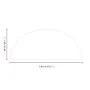 Placa de vidrio para chimenea semicircular 1200x500 mm de vidaXL, Cristal - Ref: Foro24-324119, Precio: 28,71 €, Descuento: %