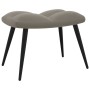 Light gray velvet relaxation chair with footrest by vidaXL, Armchairs - Ref: Foro24-328084, Price: 117,66 €, Discount: %