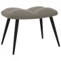 Light gray velvet relaxation chair with footrest by vidaXL, Armchairs - Ref: Foro24-328084, Price: 116,01 €, Discount: %