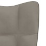 Hellgrauer Samt-Entspannungssessel mit Fußstütze von vidaXL, Sessel - Ref: Foro24-328084, Preis: 117,66 €, Rabatt: %