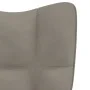 Light gray velvet relaxation chair with footrest by vidaXL, Armchairs - Ref: Foro24-328084, Price: 116,01 €, Discount: %