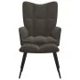 Entspannungsstuhl mit dunkelgrauem Samthocker von vidaXL, Sessel - Ref: Foro24-328085, Preis: 116,66 €, Rabatt: %