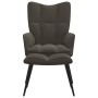 Relaxation chair with dark gray velvet stool by vidaXL, Armchairs - Ref: Foro24-328085, Price: 119,10 €, Discount: %