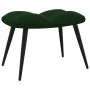 Silla de relajación con taburete terciopelo verde oscuro de vidaXL, Sillones - Ref: Foro24-328086, Precio: 137,34 €, Descuent...