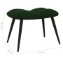 Silla de relajación con taburete terciopelo verde oscuro de vidaXL, Sillones - Ref: Foro24-328086, Precio: 137,34 €, Descuent...