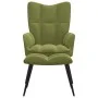 Hellgrüner Samt-Entspannungssessel mit Fußstütze von vidaXL, Sessel - Ref: Foro24-328087, Preis: 108,96 €, Rabatt: %