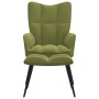Light green velvet relaxation chair with footrest by vidaXL, Armchairs - Ref: Foro24-328087, Price: 109,83 €, Discount: %