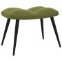 Light green velvet relaxation chair with footrest by vidaXL, Armchairs - Ref: Foro24-328087, Price: 109,83 €, Discount: %