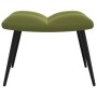 Light green velvet relaxation chair with footrest by vidaXL, Armchairs - Ref: Foro24-328087, Price: 109,83 €, Discount: %