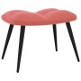 Sillón de relax con taburete terciopelo rosa by vidaXL, Armchairs - Ref: Foro24-328088, Price: 152,34 €, Discount: %