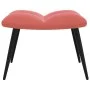 Sillón de relax con taburete terciopelo rosa by vidaXL, Armchairs - Ref: Foro24-328088, Price: 117,73 €, Discount: %