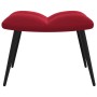 Roter Samt-Entspannungssessel mit Fußstütze von vidaXL, Sessel - Ref: Foro24-328089, Preis: 119,08 €, Rabatt: %