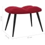 Red velvet relaxation chair with footrest by vidaXL, Armchairs - Ref: Foro24-328089, Price: 117,44 €, Discount: %