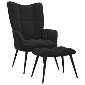 Relaxation chair with black velvet footrest by vidaXL, Armchairs - Ref: Foro24-328090, Price: 119,33 €, Discount: %