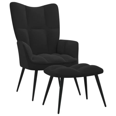 Relaxation chair with black velvet footrest by vidaXL, Armchairs - Ref: Foro24-328090, Price: 116,66 €, Discount: %