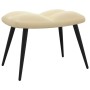 Relaxation chair with footrest in cream white velvet by vidaXL, Armchairs - Ref: Foro24-328093, Price: 119,72 €, Discount: %