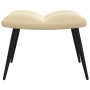 Relaxation chair with footrest in cream white velvet by vidaXL, Armchairs - Ref: Foro24-328093, Price: 119,72 €, Discount: %