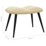Relaxation chair with footrest in cream white velvet by vidaXL, Armchairs - Ref: Foro24-328093, Price: 119,72 €, Discount: %