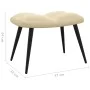 Relaxation chair with footrest in cream white velvet by vidaXL, Armchairs - Ref: Foro24-328093, Price: 117,72 €, Discount: %