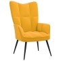 Senfgelber Samt-Entspannungssessel mit Fußstütze von vidaXL, Sessel - Ref: Foro24-328091, Preis: 118,74 €, Rabatt: %