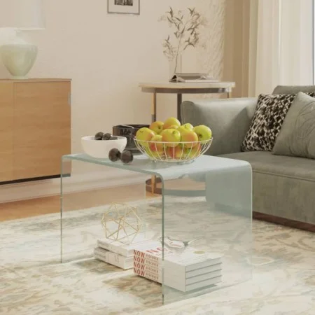 Tempered glass side table 40x40x60 cm by vidaXL, Side tables - Ref: Foro24-332930, Price: 177,16 €, Discount: %