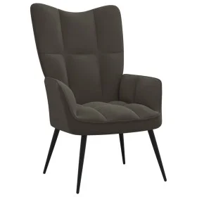 Dunkelgrauer Samt-Relaxsessel von vidaXL, Sessel - Ref: Foro24-328074, Preis: 96,22 €, Rabatt: %