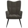 Dunkelgrauer Samt-Relaxsessel von vidaXL, Sessel - Ref: Foro24-328074, Preis: 97,93 €, Rabatt: %