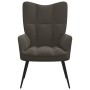 Sillón de relax de terciopelo gris oscuro by vidaXL, Armchairs - Ref: Foro24-328074, Price: 99,51 €, Discount: %