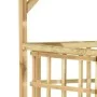 Garden pergola for 2 trash cans impregnated pine wood by vidaXL, Pergolas, arches and garden trellises - Ref: Foro24-316063, ...